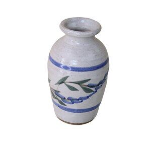 Donegal Pottery Vase Blue Vintage 91615